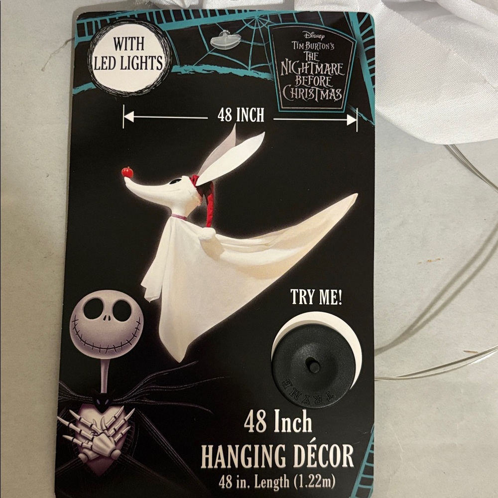 Tim Burton Disney’s nightmare before Christmas 48 inch hanging Zero decor New